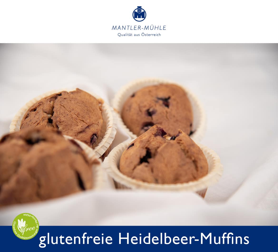 Glutenfreies Heidelbeer-Muffins Rezept