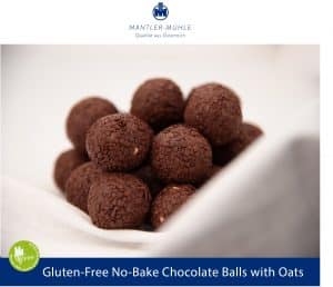 No-Bake Chocolate Balls with Oats gluten-free