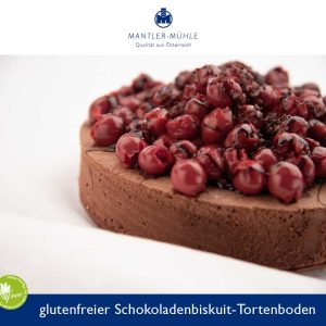 Schokoladenbiskuit-Tortenboden mit Mantler Mehl glutenfrei