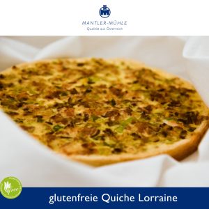 Quiche Lorraine mit glutenfreiem Mehl